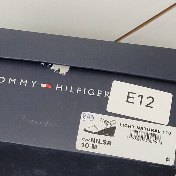 NEW Tommy Hilfiger Nilsa Espadrille Sandals Light Natural - Textile Size 10 - Picture 10 of 10